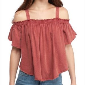 Free People Daring Cold Shoulder Top